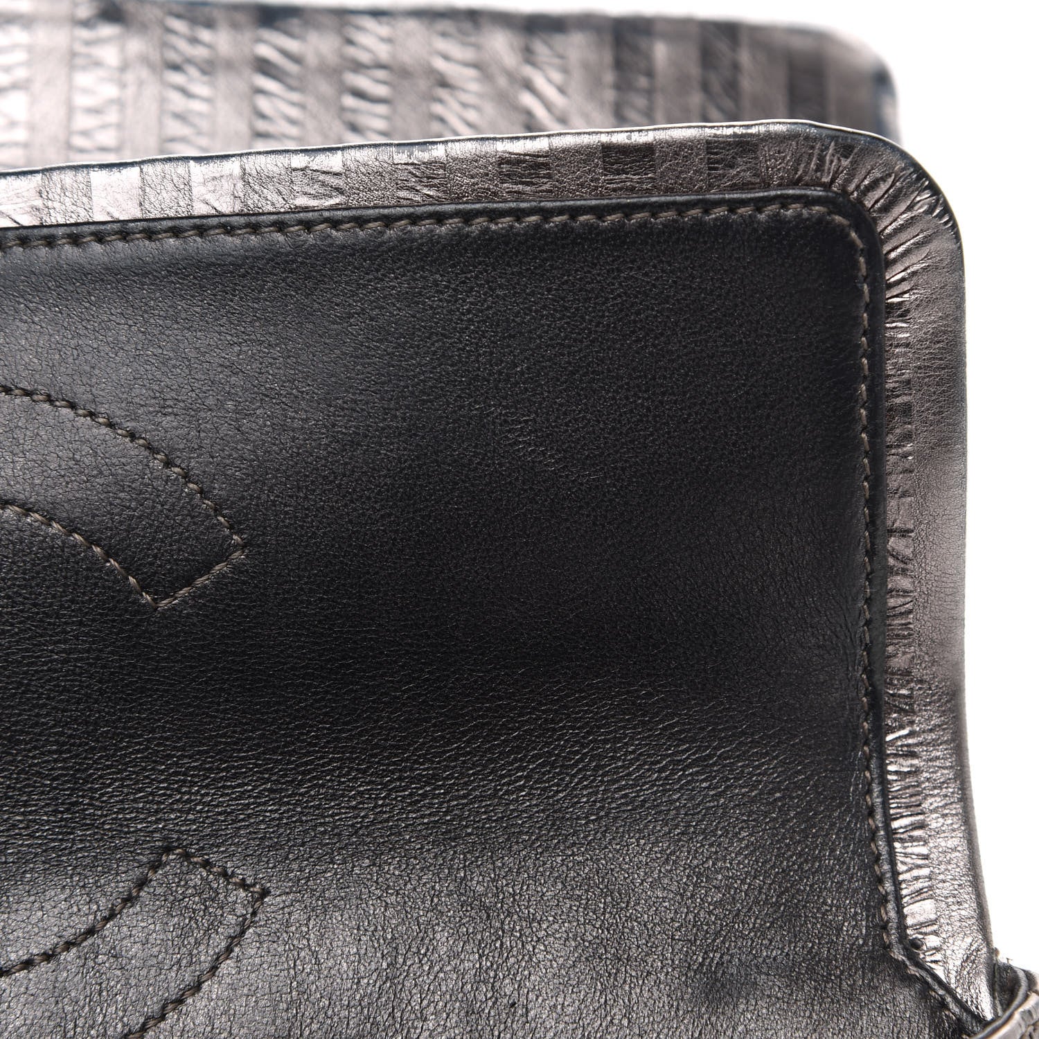Chanel Metallic Striped Calfskin 2.55 Reissue 226 Flap Silver 15 of 15