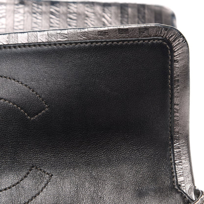 Chanel Metallic Striped Calfskin 2.55 Reissue 226 Flap Silver 15 of 15