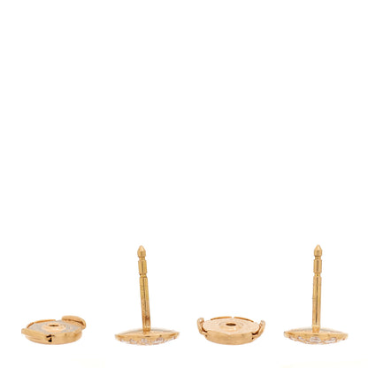 Tiffany 18K Rose Gold Diamond Metro Stud Earrings 3 of 4