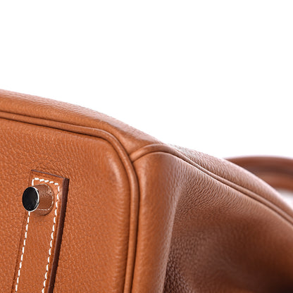 Hermes Natural Barenia Faubourg Birkin 35 Fauve 43 of 46