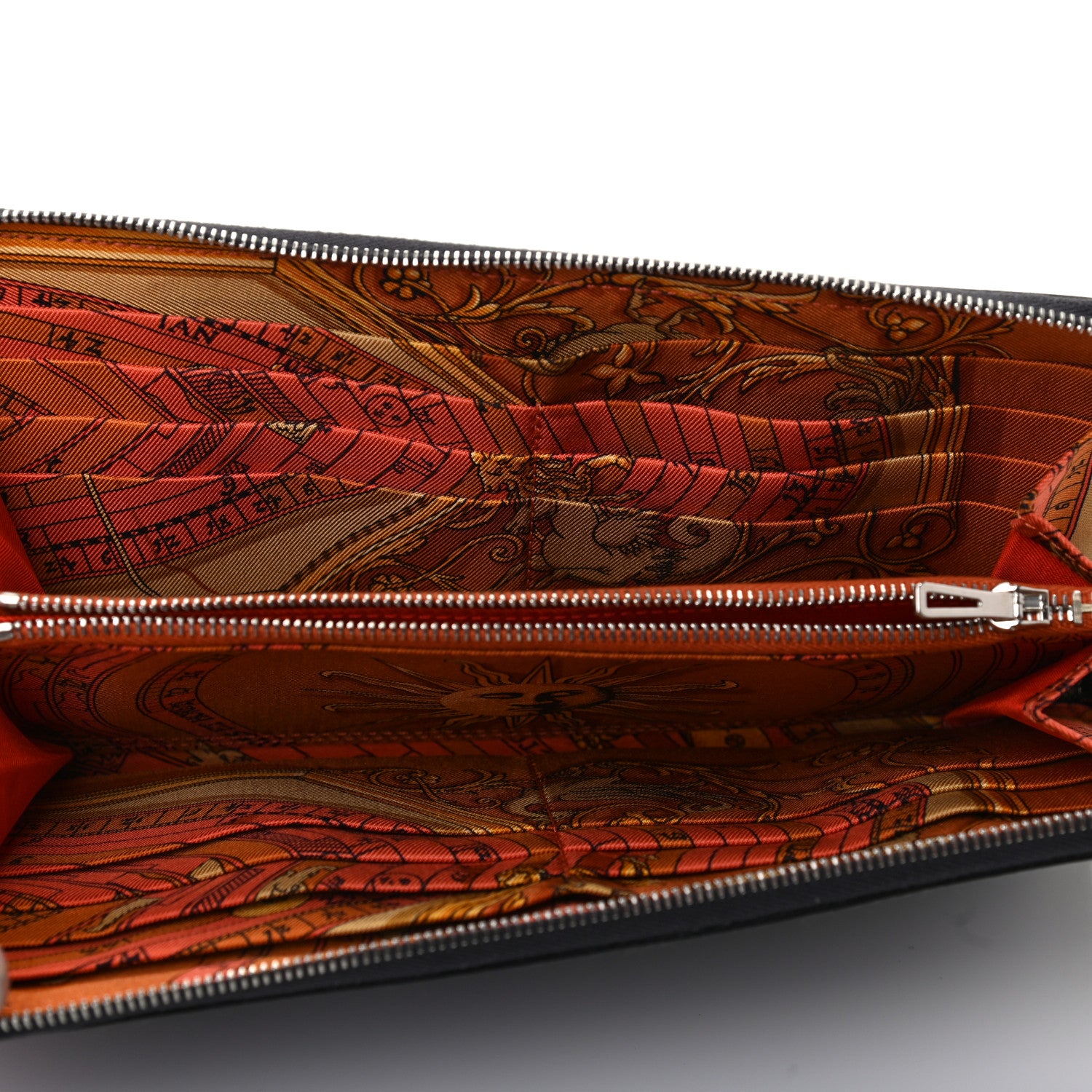 Hermes Epsom Silk'In Wallet Graphite Potiron 5 of 7