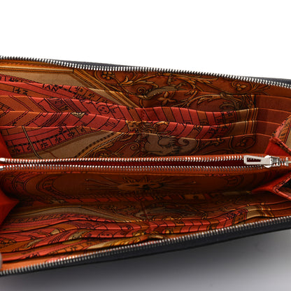 Hermes Epsom Silk'In Wallet Graphite Potiron 5 of 7