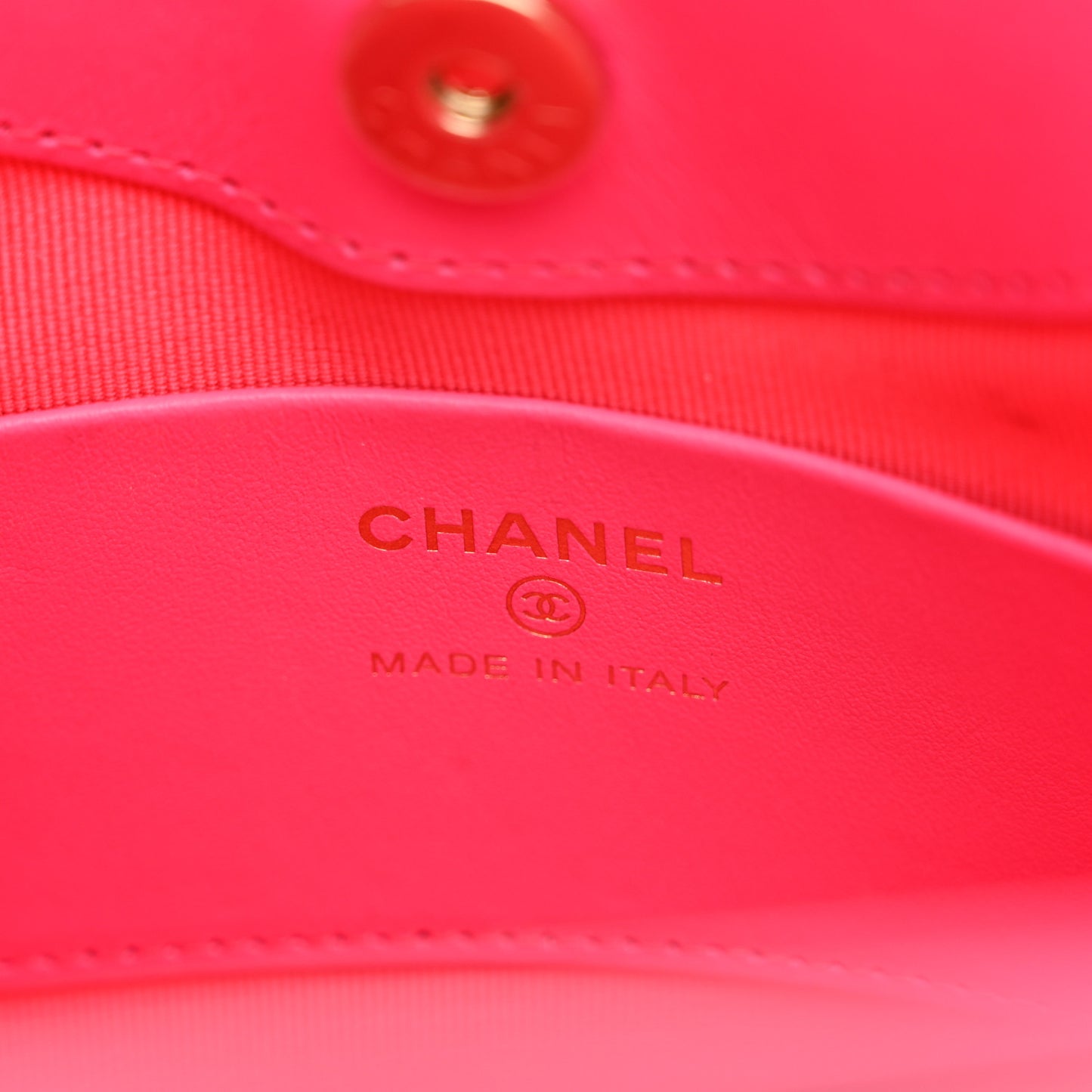 Shiny Crumpled Calfskin Quilted Nano 31 Shopping Bag Pink