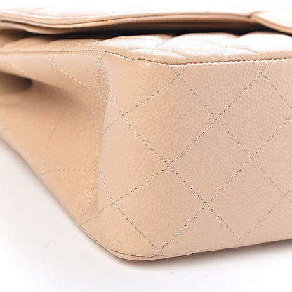 Chanel Caviar Quilted Jumbo Double Flap Beige Clair 9 of 10