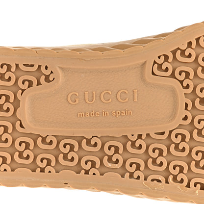 Gucci Monogram Jumbo GG New Lace Papin Mens Tortuga Low Top Sneakers 8.5 Camel Ebony Black 6 of 9