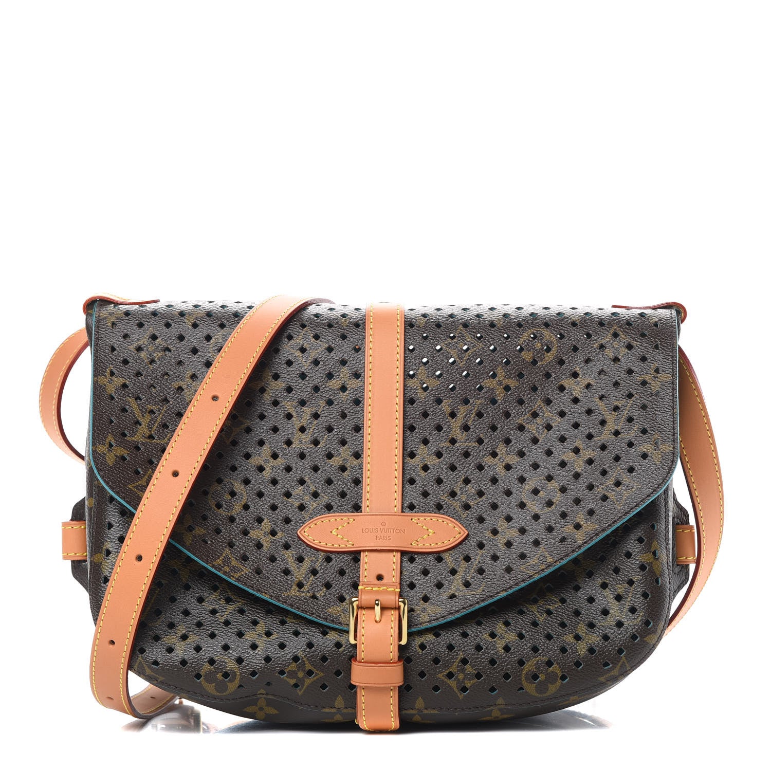 Louis Vuitton Monogram SC Flore Saumur Teal 1 of 11