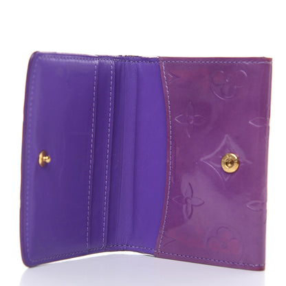 Louis Vuitton Vernis Elise Wallet Purple 5 of 12