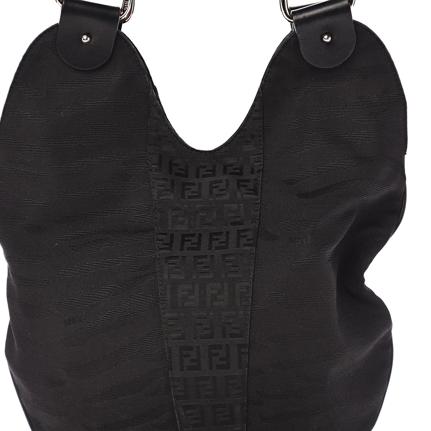 Fendi Zucchino Hobo Black 13 of 13