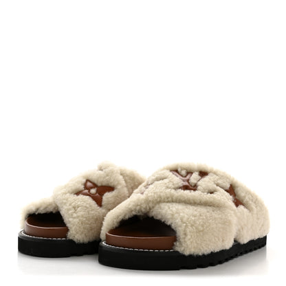 Louis Vuitton Shearling Paseo Flat Comfort Mule 36 Brown 4 of 10