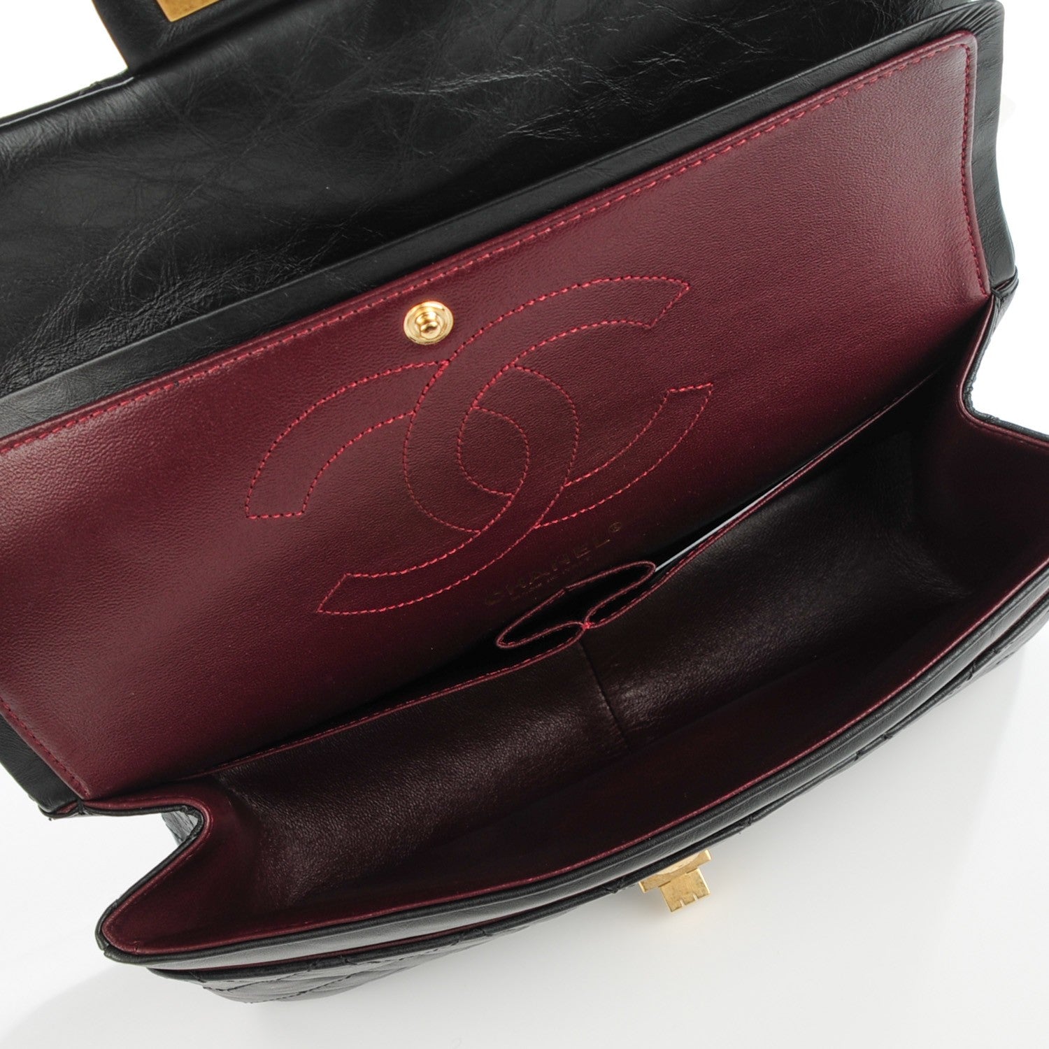 Chanel Aged Calfskin Quilted 2.55 Reissue 226 Flap Black 5 of 8