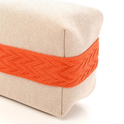 Hermes Canvas Small Bride-A-Brac Pouch Natural Orange 9 of 9