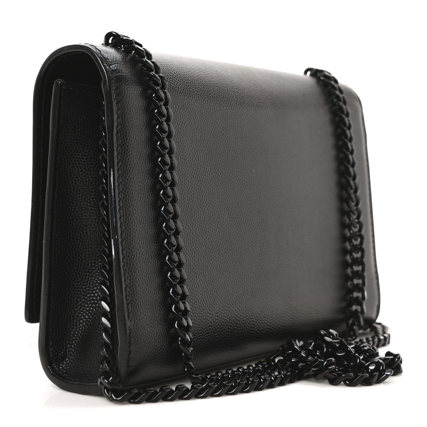 Grain De Poudre Small Monogram Monochrome Kate Satchel Black