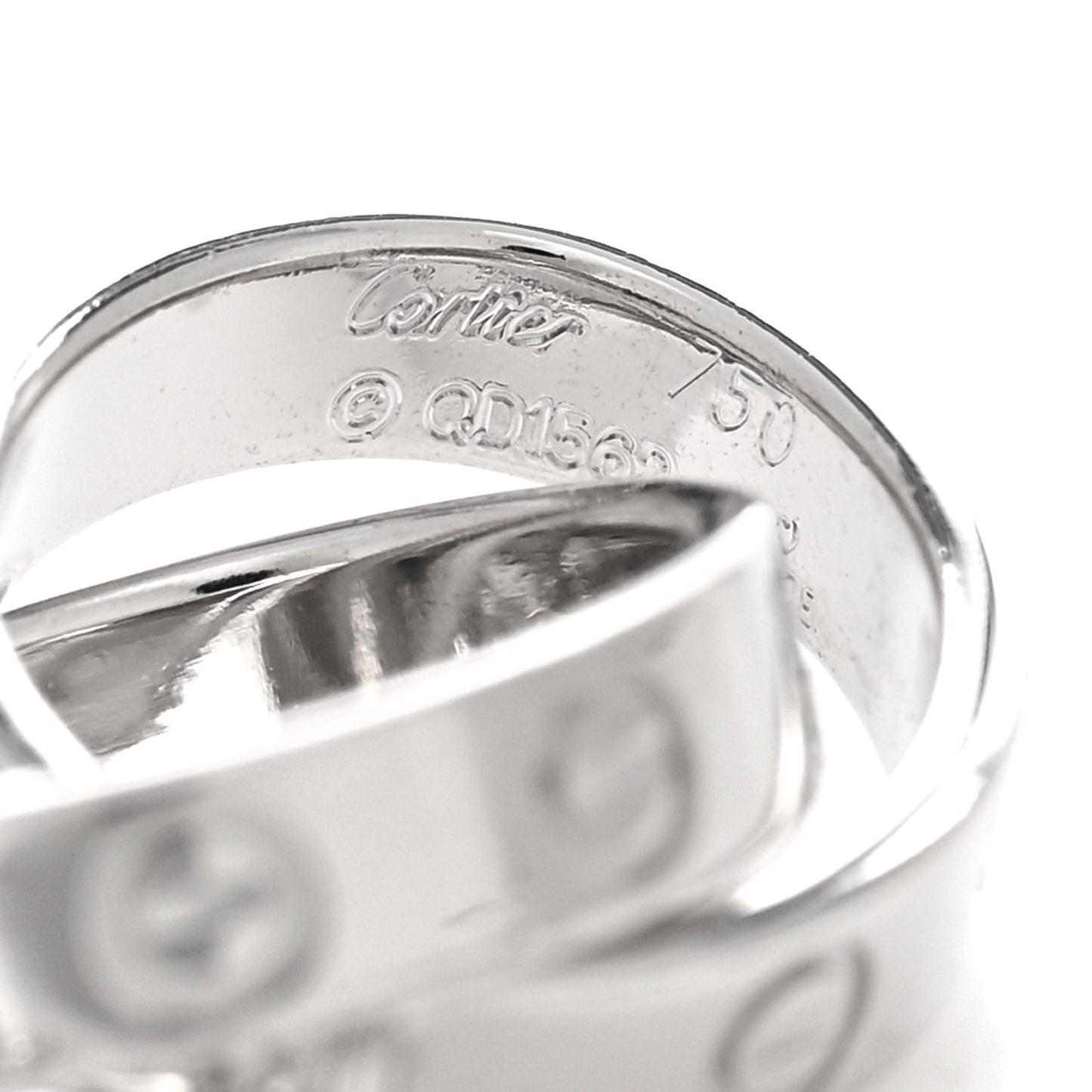 18K White Gold Interlocking LOVE Bracelet