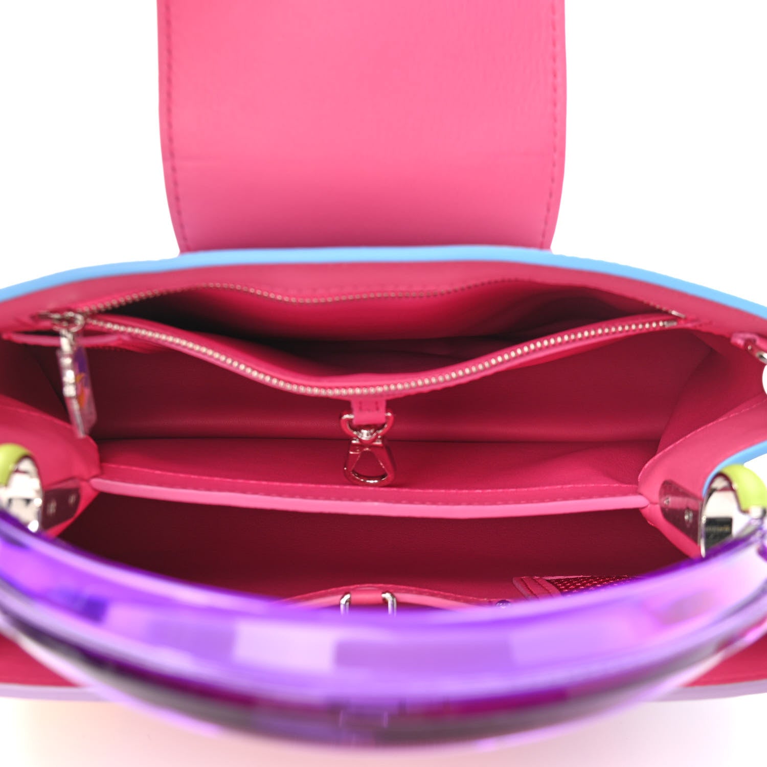 Louis Vuitton Calfskin Plexiglass ArtyCapucines PM Sam Falls Multicolor 6 of 11