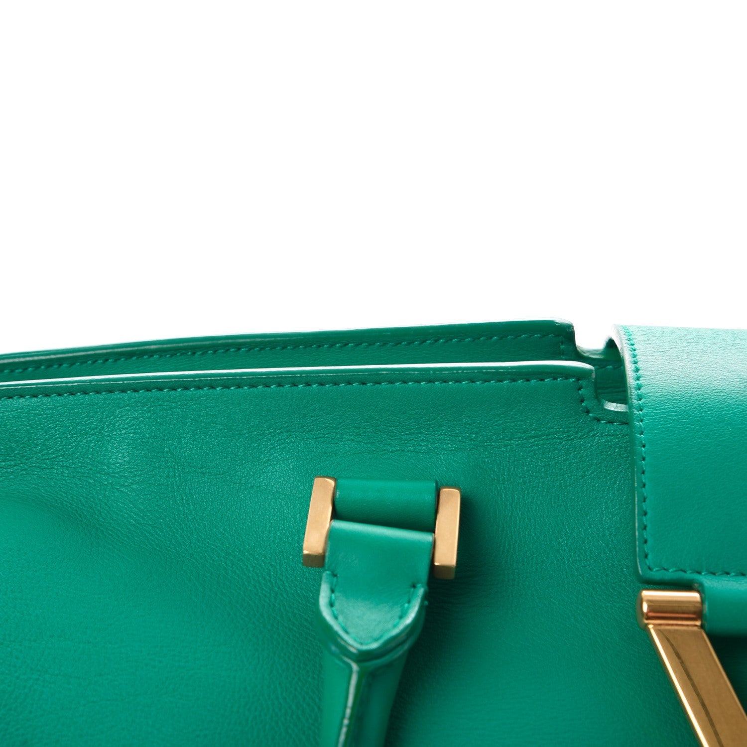 Saint Laurent Calfskin Medium Classic Y Cabas Green 9 of 14