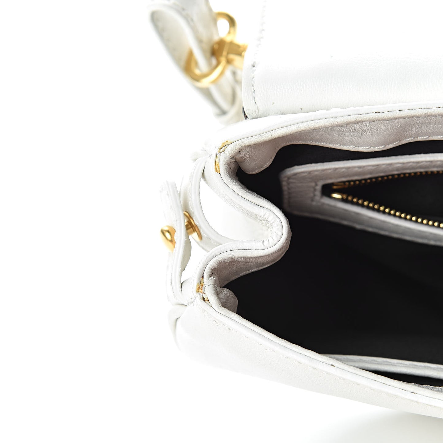 Calfskin Vanitas Crossbody Bag White