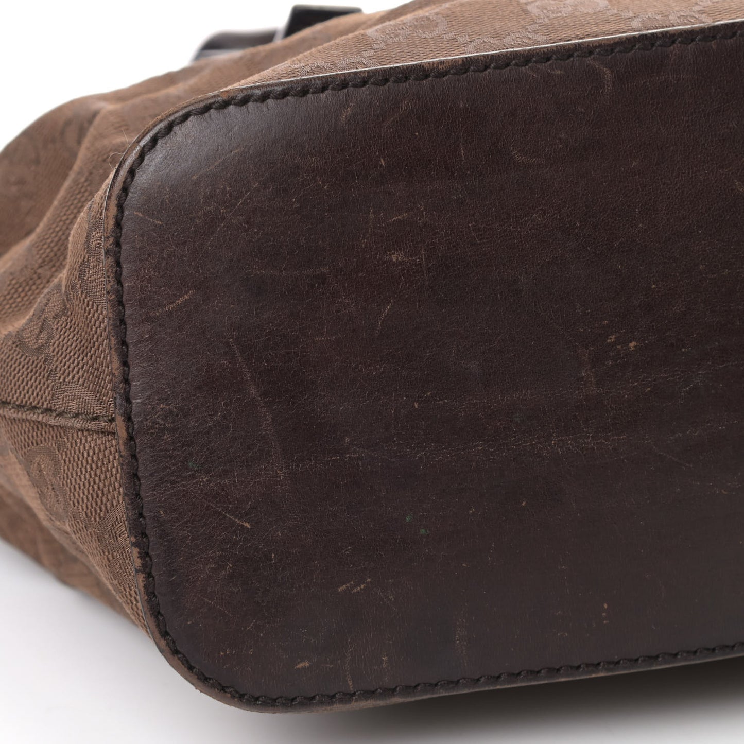 Monogram Canvas Tote Dark Brown
