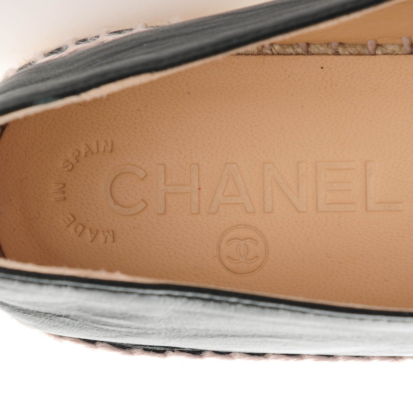 Lambskin CC Espadrilles 39 Black