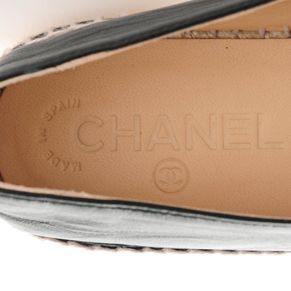 Chanel Lambskin CC Espadrilles 39 Black 6 of 8