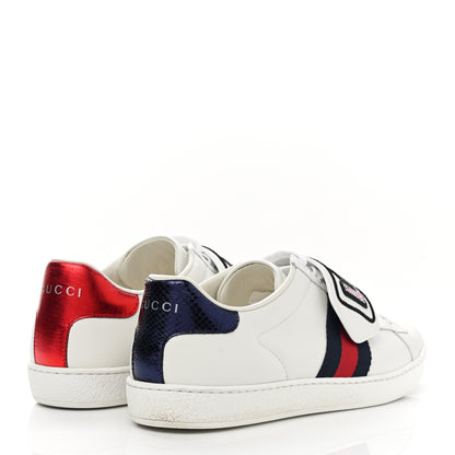 Gucci Calfskin Ayers Web Crystal LOVED Womens New Ace Sneakers 38 White 4 of 12