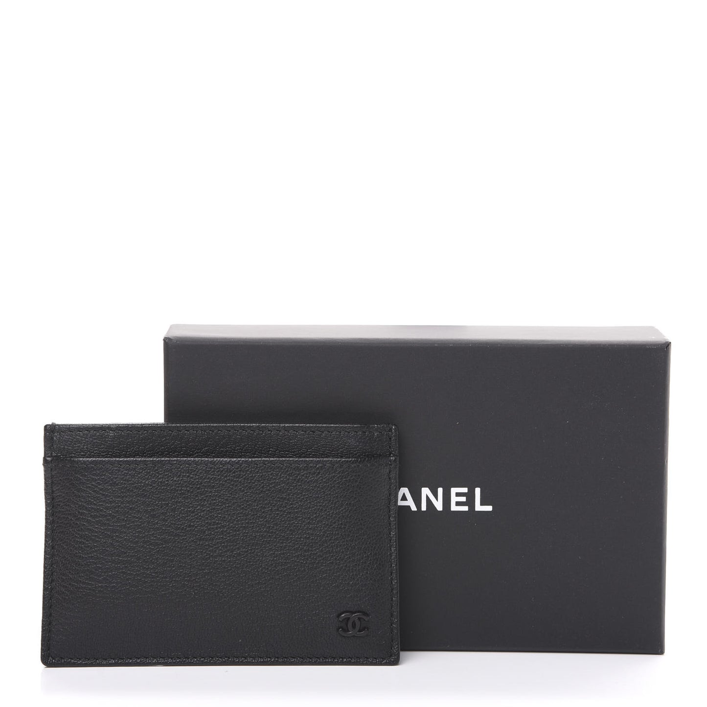 Goatskin CC Card Holder Black