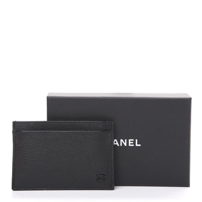 Chanel Goatskin CC Card Holder Black 8 of 8
