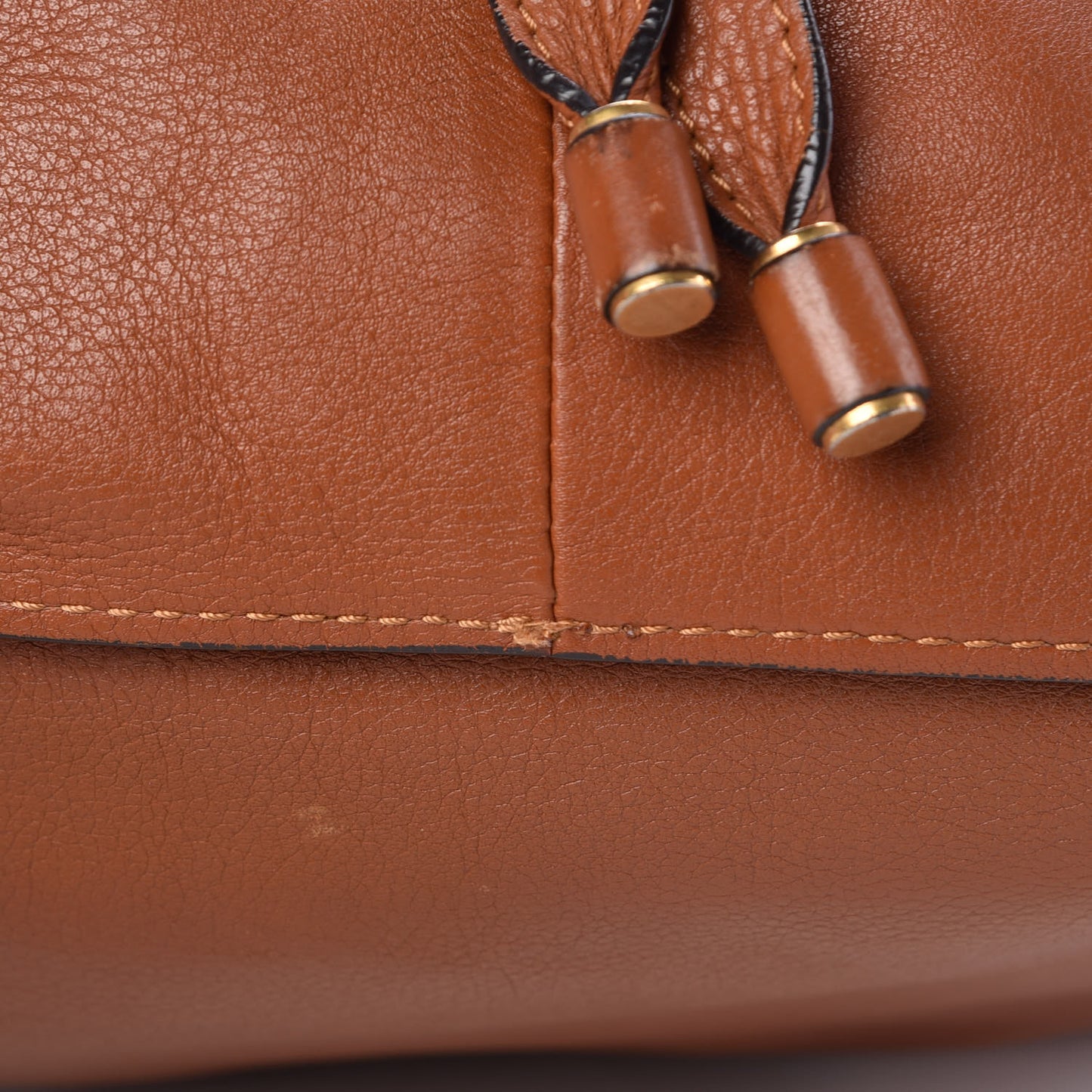 Calfskin Medium Marcie Satchel Tan