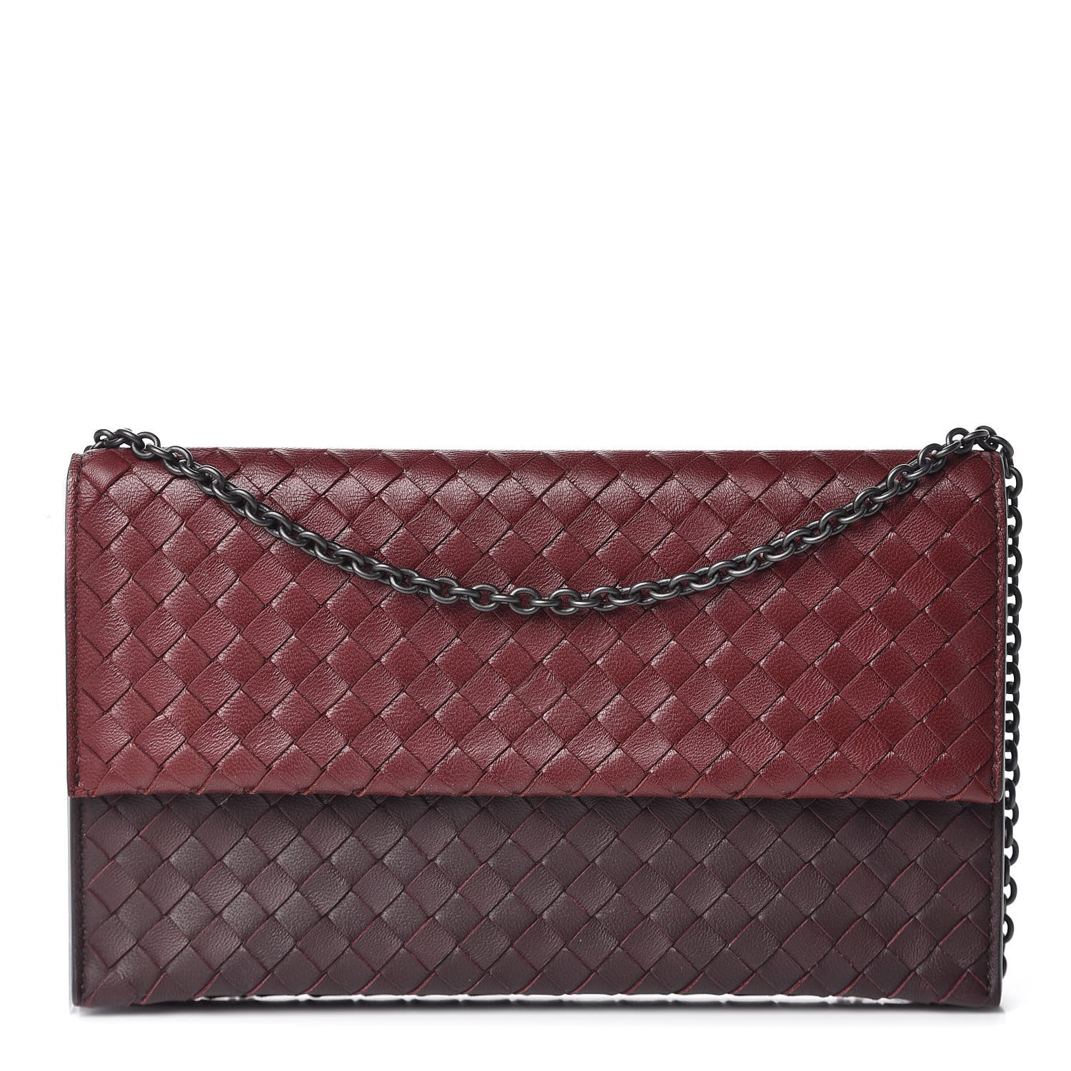 Bottega Veneta Nappa Intrecciato Wallet Bag Gigolo Red 1 of 10