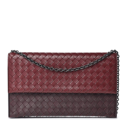 Bottega Veneta Nappa Intrecciato Wallet Bag Gigolo Red 1 of 10