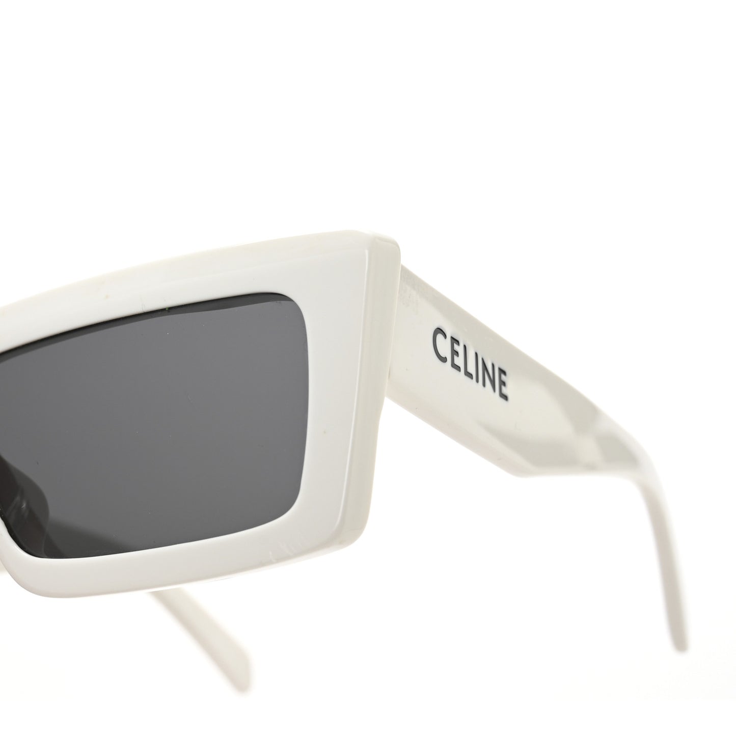 Acetate Monochroms Square Sunglasses CL40214U White
