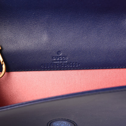 Gucci Velvet Matelasse GG Marmont Mini Bag Cobalt Blue 7 of 10