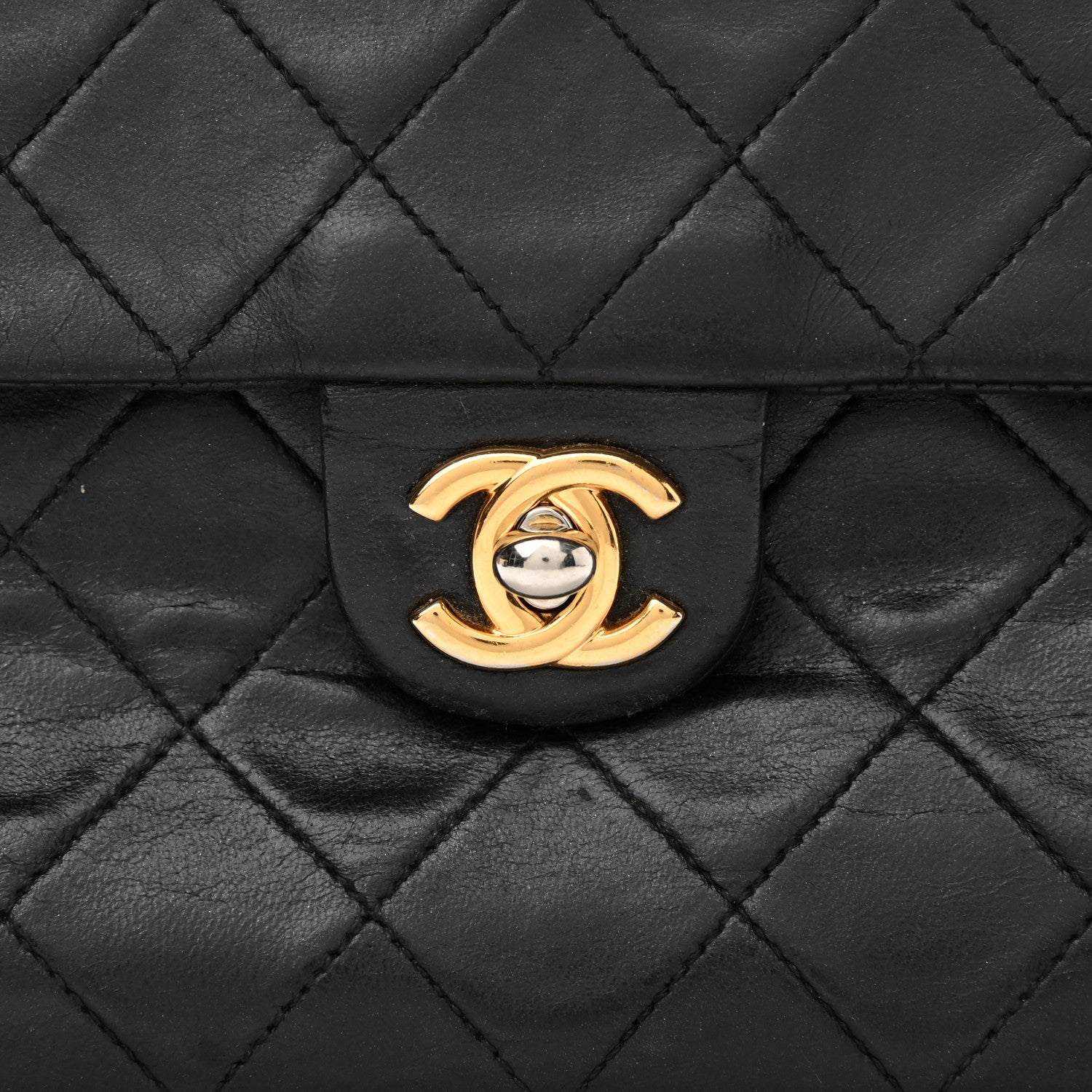 Chanel Lambskin Quilted Small Single Flap Black 9 of 18