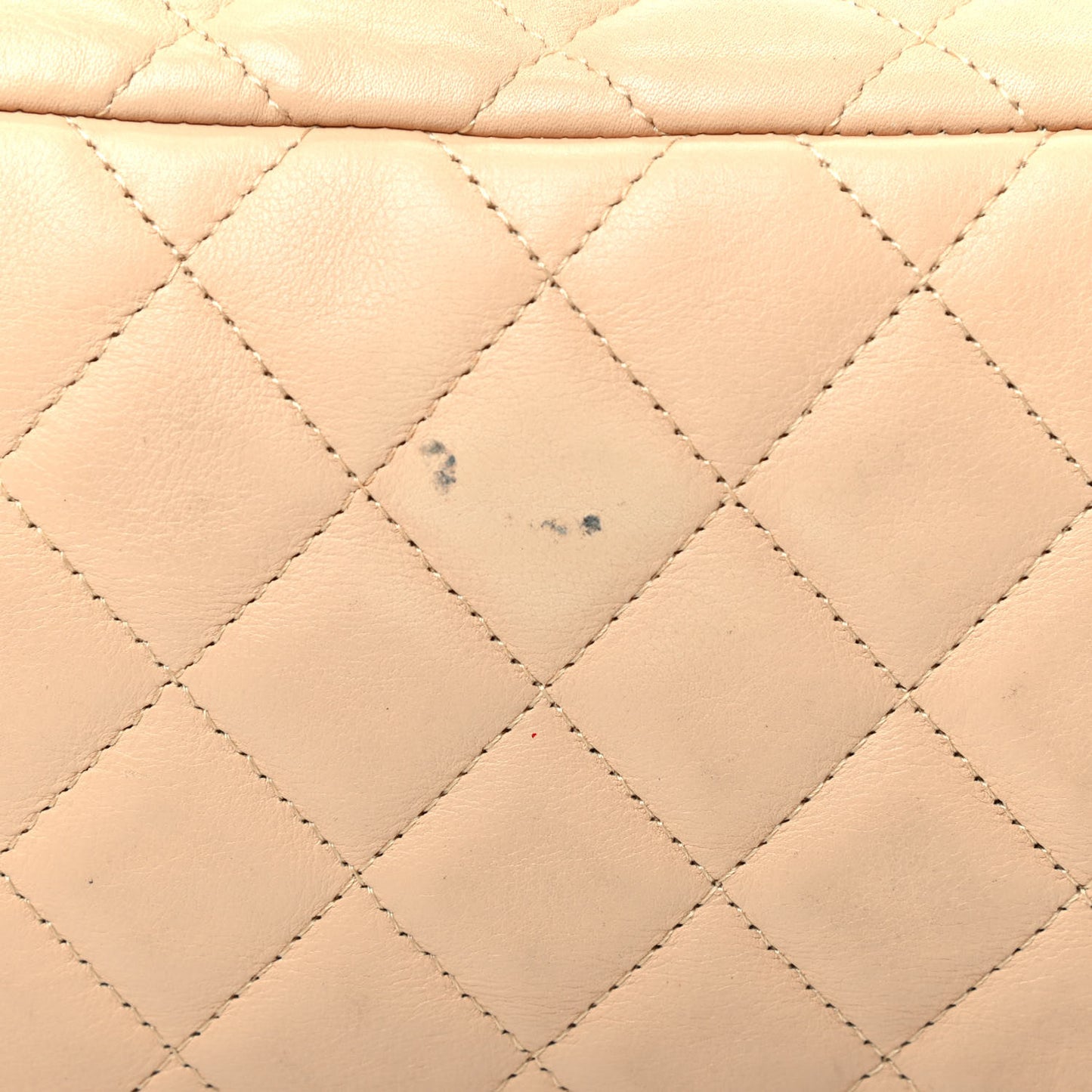 Calfskin Quilted Large Cambon Bowler Beige Black