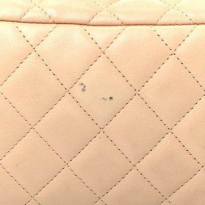 Chanel Calfskin Quilted Large Cambon Bowler Beige Black 10 of 13