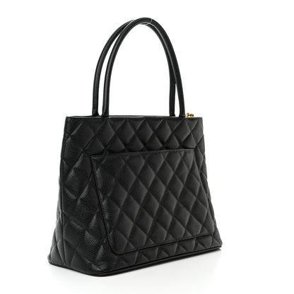 Chanel Caviar Quilted Medallion Tote Black 3 of 10