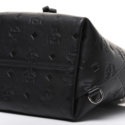 MCM Calfskin Ottomar Monogram Essential Backpack Black 7 of 21