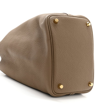 Hermes Taurillon Clemence Picotin Lock 18 PM Etoupe 9 of 10