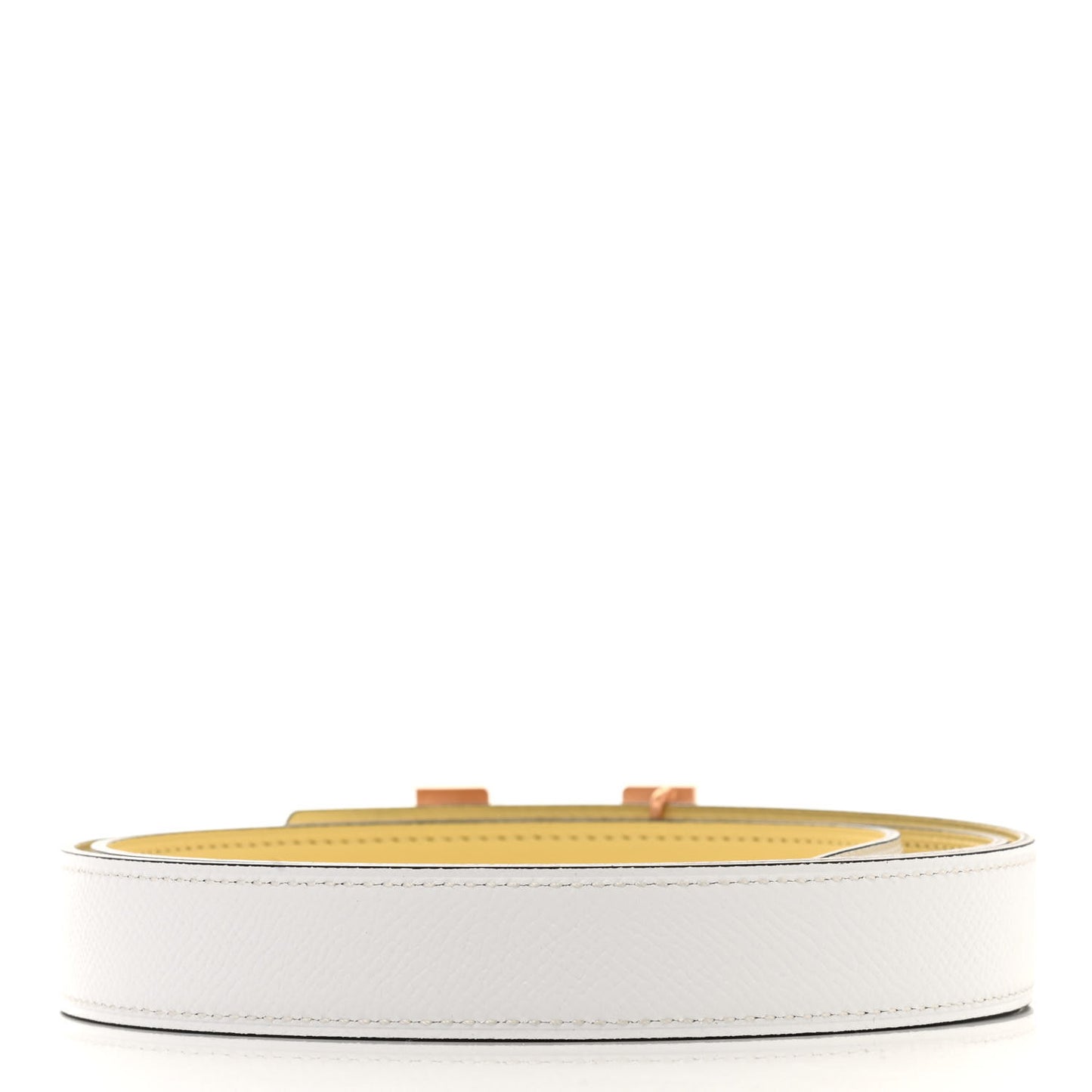 Swift Epsom 24mm Mini Constance Belt 95 Jaune Poussin White