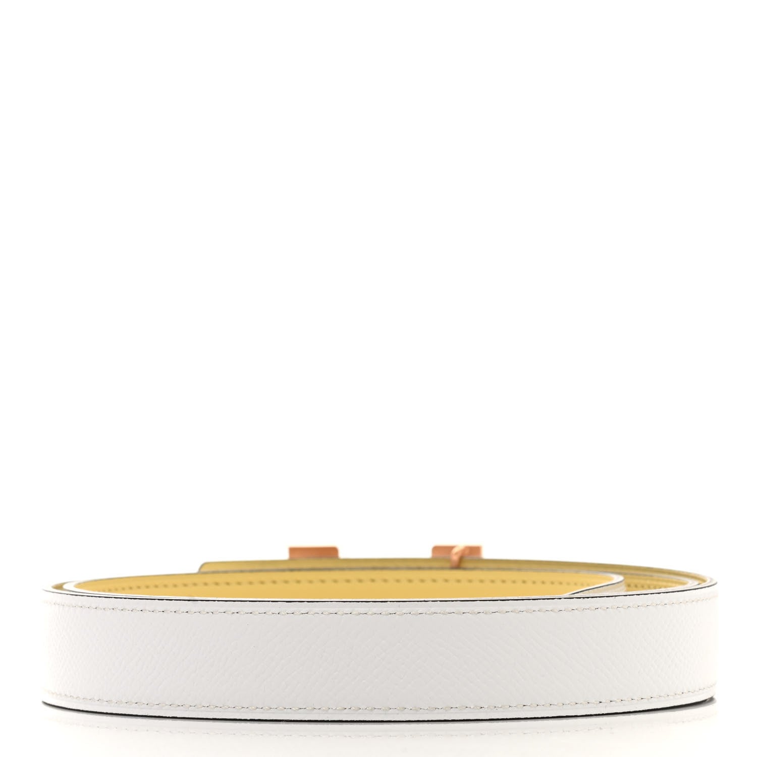 Hermes Swift Epsom 24mm Mini Constance Belt 95 Jaune Poussin White 2 of 8