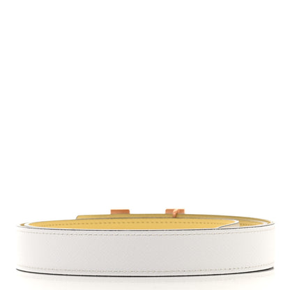 Hermes Swift Epsom 24mm Mini Constance Belt 95 Jaune Poussin White 2 of 8