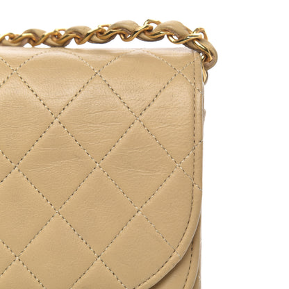 Chanel Lambskin Quilted Medium Double Flap Beige 9 of 15