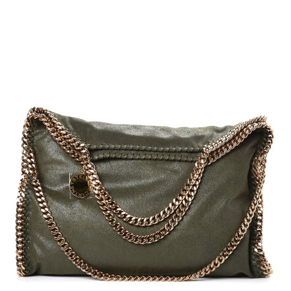 Stella McCartney Shaggy Deer Small Falabella Fold Over Tote Olive 1 of 7