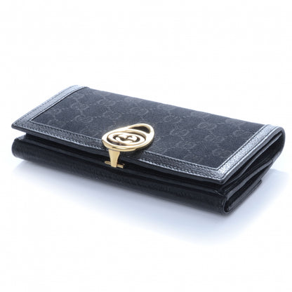Gucci Monogram Interlocking GG Continental Wallet Black 4 of 9