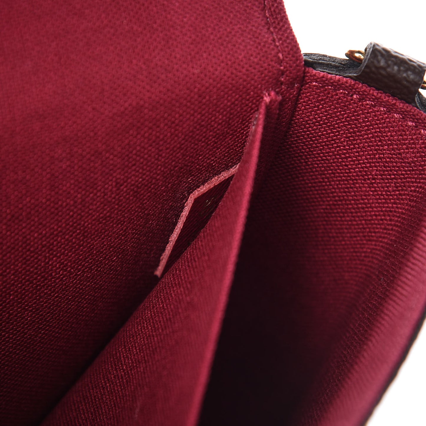 Monogram Pochette Felicie Chain Wallet Fuchsia