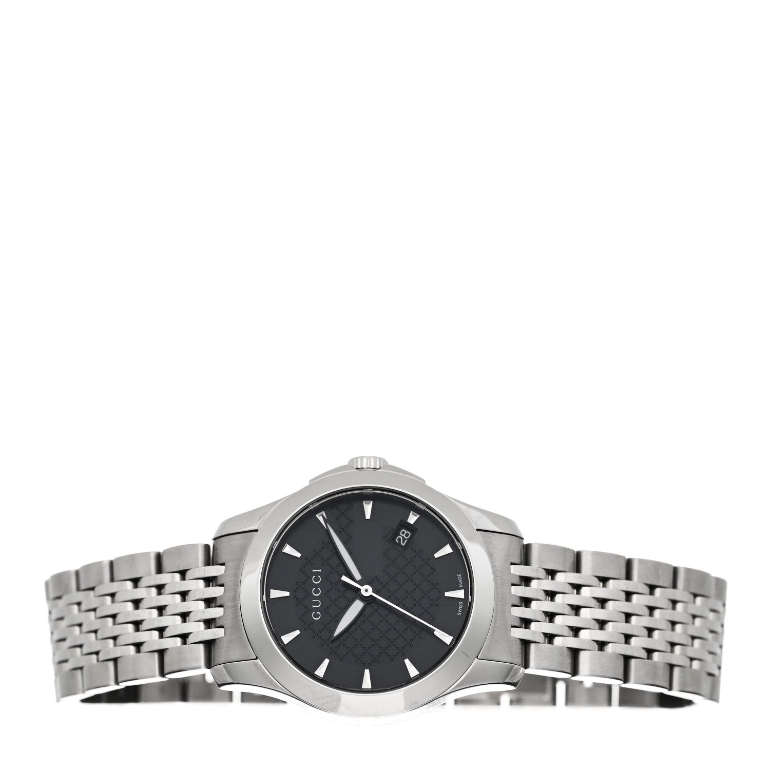 Gucci Stainless Steel 27mm G-Timeless Quartz Watch Black 2 of 4
