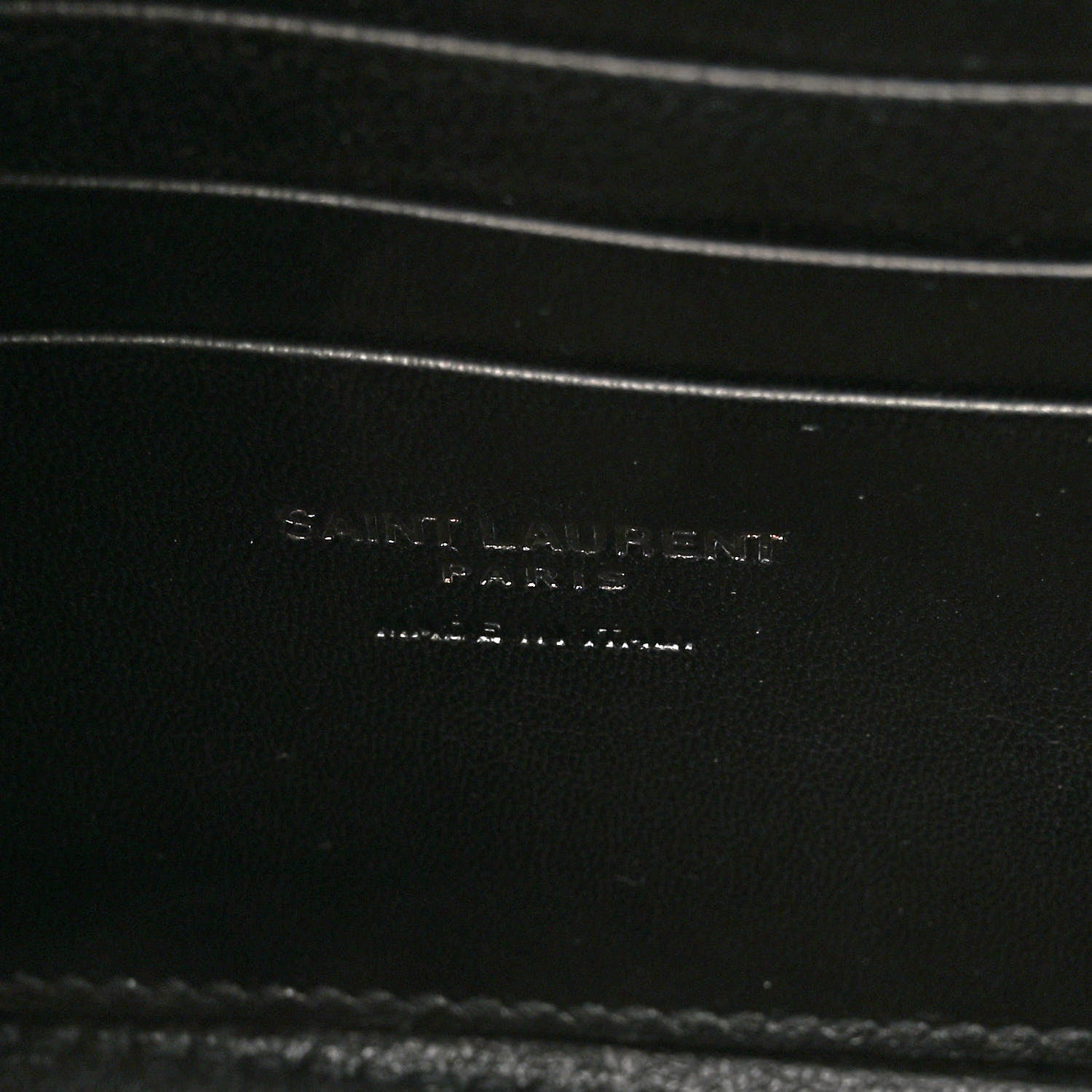 Saint Laurent Calfskin Crocodile Embossed Monogram Toy Cabas Black 6 of 9