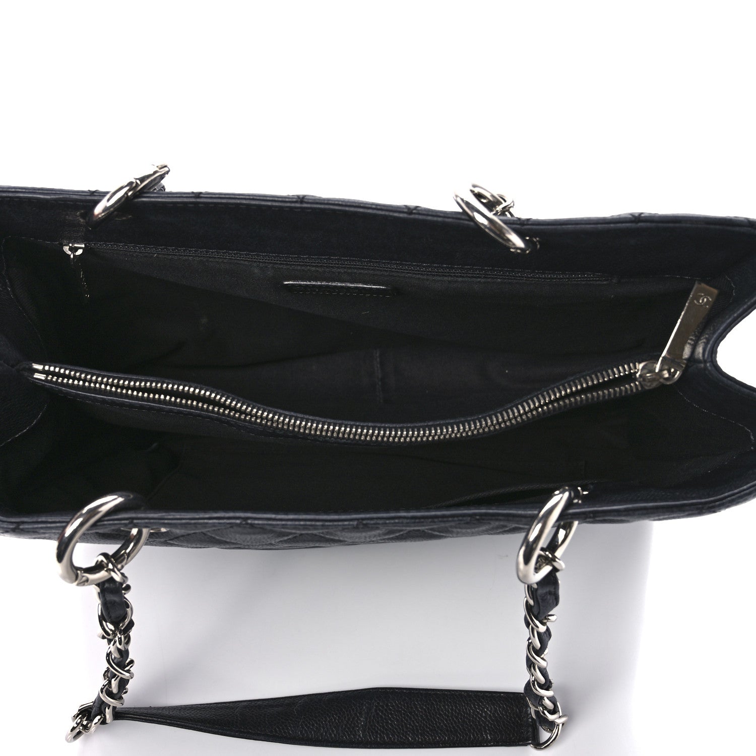 Chanel Caviar Quilted Grand Shopping Tote GST Black 5 of 11
