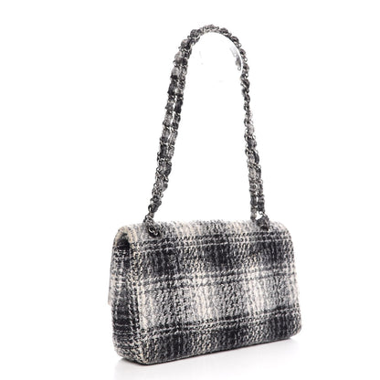Chanel Tweed Quilted Medium Double Flap Grey 3 of 7
