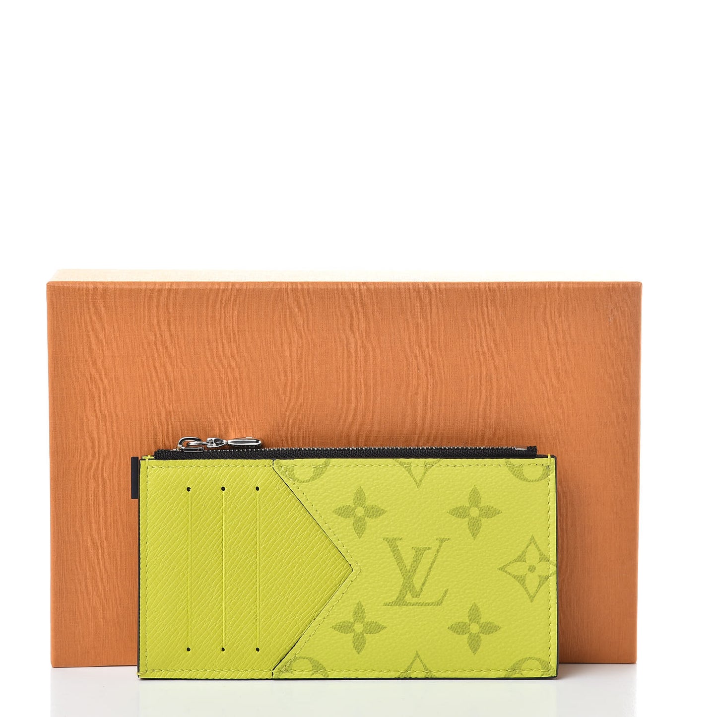 Monogram Taiga Coin Card Holder Yellow