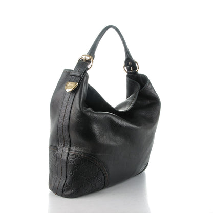 Gucci Calfskin Guccissima Trim Large Signoria Hobo Black 3 of 7